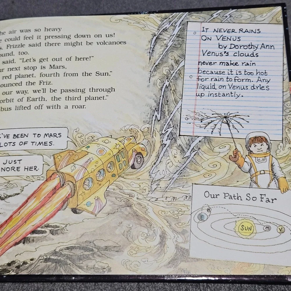 Magic School Bus Lost in the Solar System 1990 Hardcover 1st Print Joanna Cole